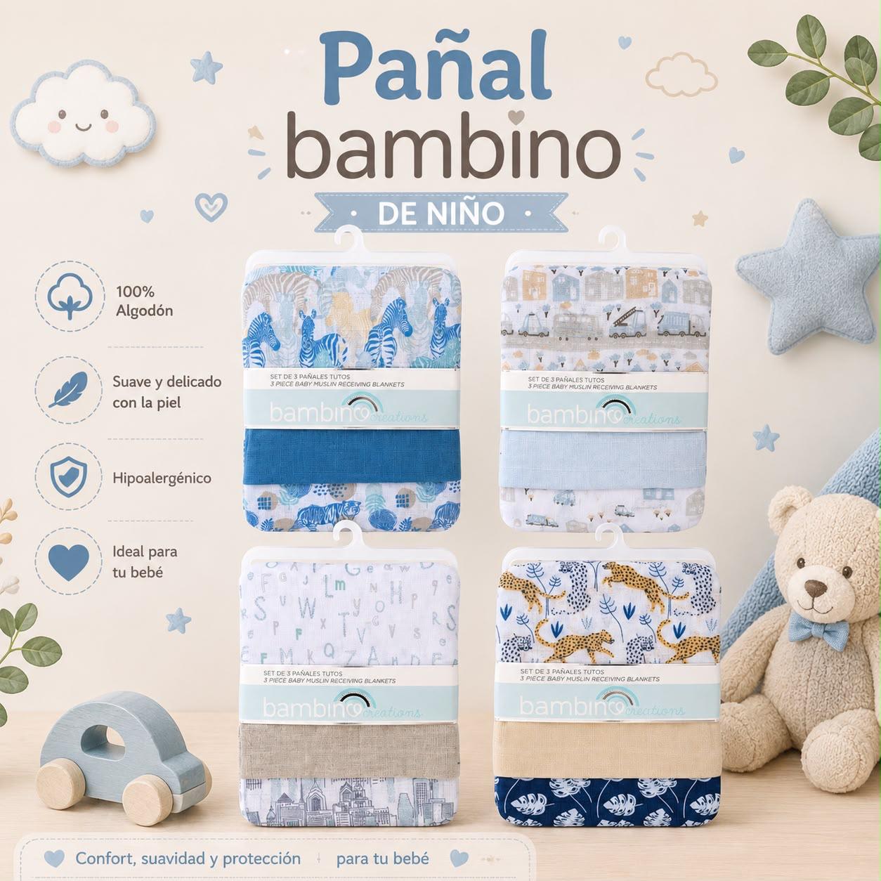 Set 3 pañal niño