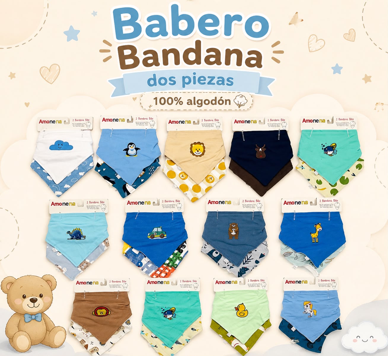 Set 2 bandanas