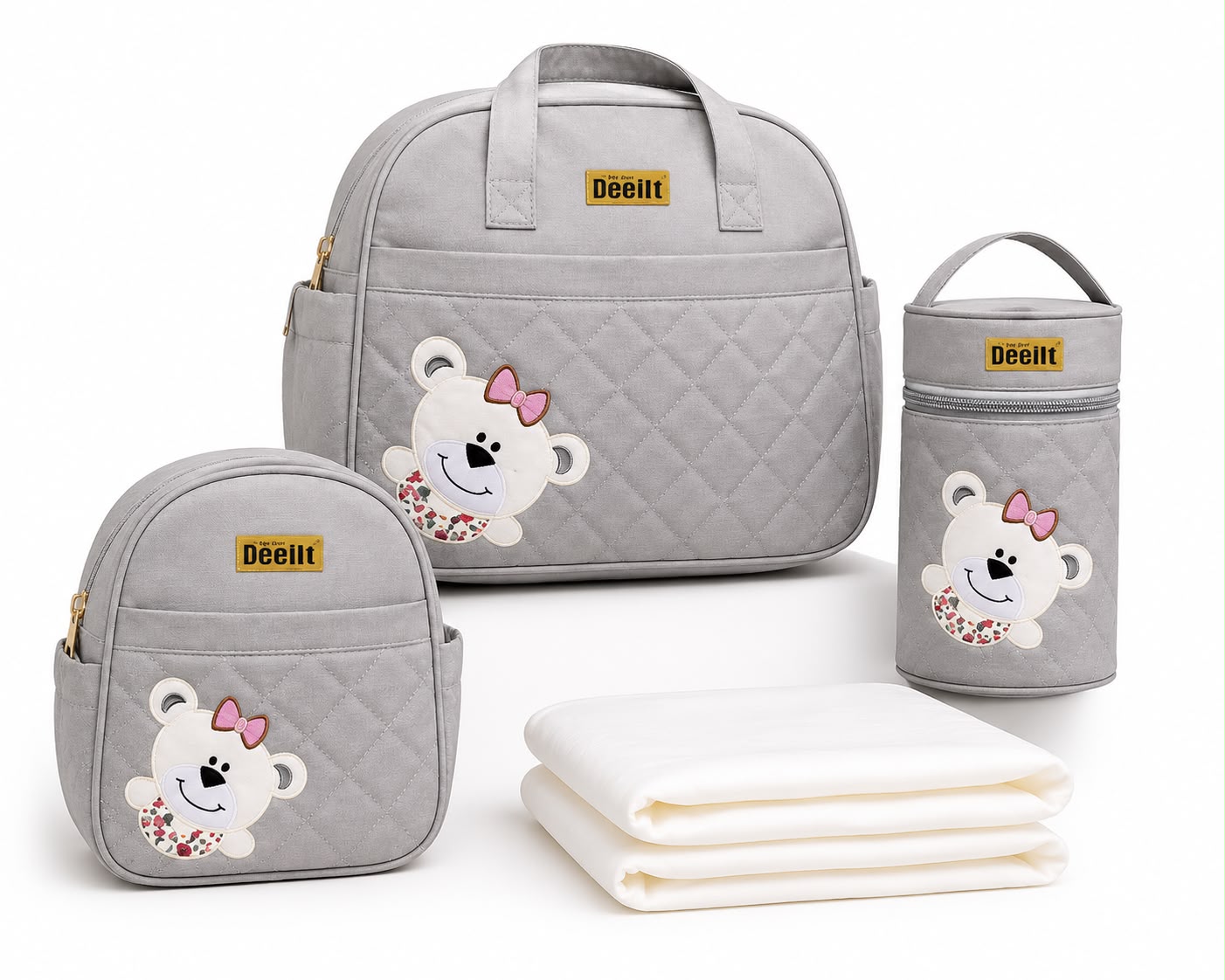 Boslo Maternal 4 piezas Gris