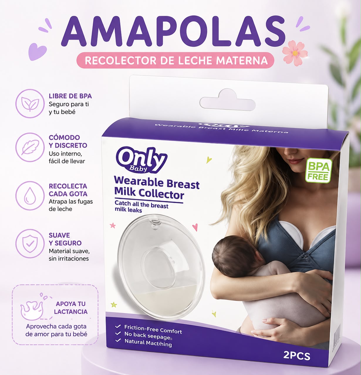 Amapolas Recolector de Leche Materna
