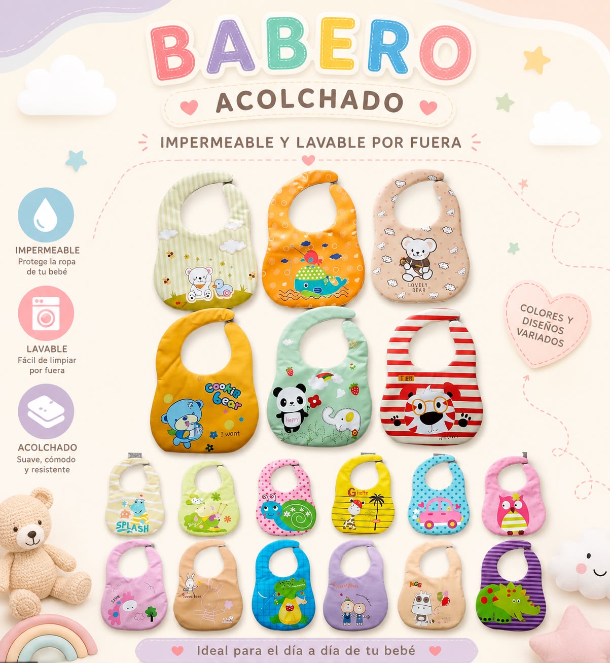 Babero Acolchado