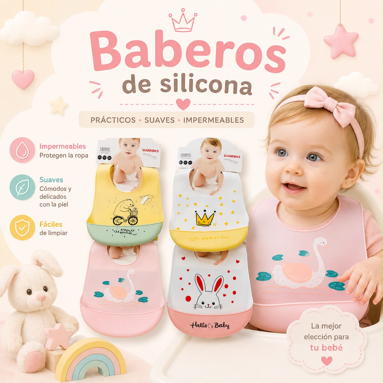 Babero de Silicona
