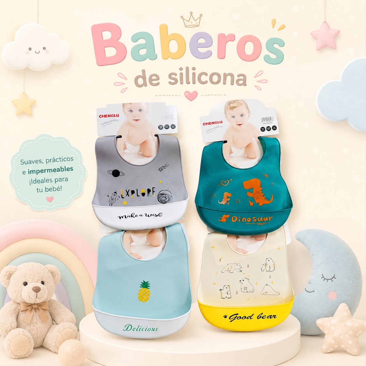 Babero de Silicona