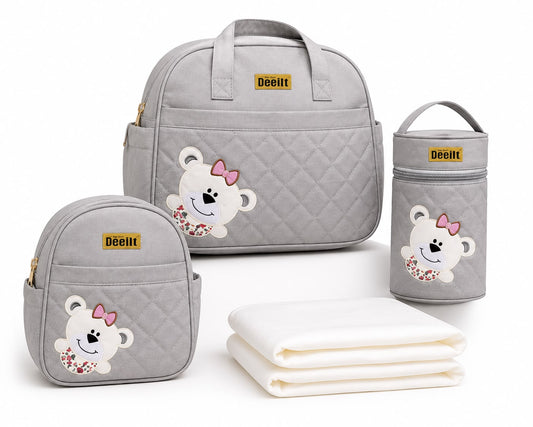 Boslo Maternal 4 piezas Gris