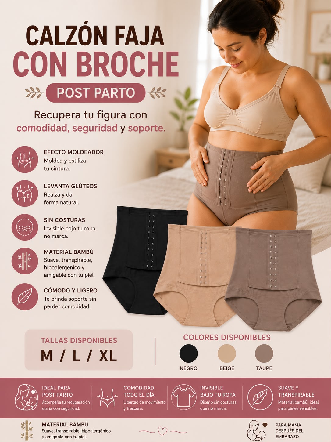 Calzon faja con broche