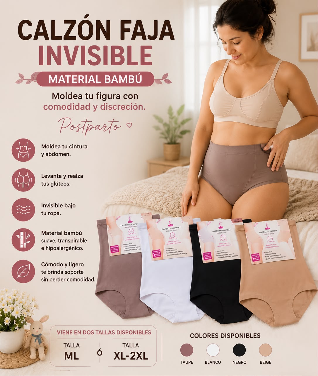 Calzon faja invisibvle