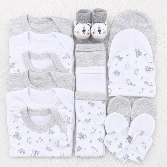 Set Ajuar Nacimiento Bebé Algodón Hipoalergenico conejito